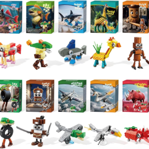 hahaspil BrainRot Toys Building Blocks Set for Kids, 10 Unique Characters