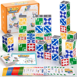 IBLOTIME Shape Color Rush Board Game Easter Strategic Pattern Matching Game 2 to 4 Players Fast Logic Challenge Game Night Gift Christmas Birthday Ages 14+