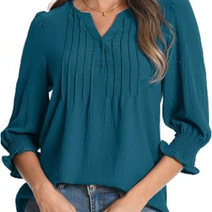 FUNLINGO Womens Blouses