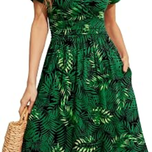 WEACZZY Womens Summer Short Sleeve Casual Dresses