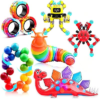 ASIOWELY 6 PCS Fidget Toys Bulk for Kids and Adults,Travel Toys for Boys Girls Sensory Anxiety Stress Calm Down Must Have,Treasure Classroom Small Prizes Birthday Gifts for Kids 5-7-8-12 Year Old