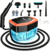 Trelyna 2500W Steam Cleaner,1.9 Quart Tank,3 Level Adjustable Handle