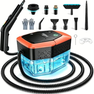 Trelyna 2500W Steam Cleaner,1.9 Quart Tank,3 Level Adjustable Handle