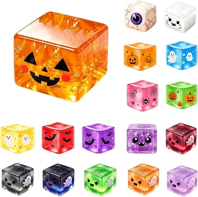GENERIC Halloween Spooky Ghost Squishy Cube Fidget Toys