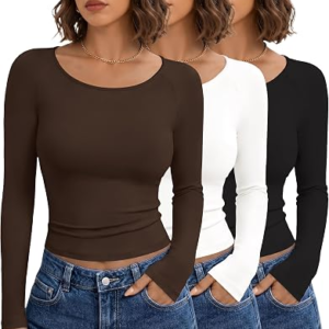 Ekouaer Womens Tops –3 Pcs
