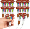 UJSGGA 24 Pack Football Party Favors, 4-in-1 Multicolor Ballpoint Pens, Mini Retractable Football Pens, Goodie Bag Stuffers, Classroom Prizes, Birthday Gifts