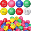 Aoriher 36 Pcs Stress Balls Bulk for Adult Stress Relief Gift with Quotes Motivational Inspirational Colorful Squeeze Balls Office Funny Small Anxiety Toys for Employee Student(Classic Color)