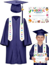 QZYL Preschool Graduation Gown Cap Set