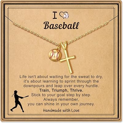Turandoss Ball Sports Cross Necklace