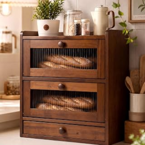 Wooden Bread Storage Box
