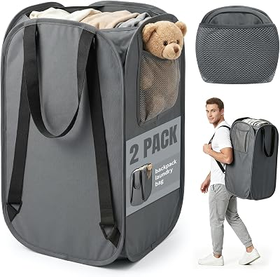 HOUSE AGAIN 2 Pack 76L Laundry Backpack