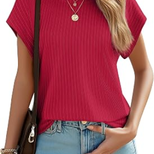 JUSTFASHIONNOW Womens Short Sleeve Blouses