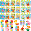Capoda 48 Sets Air Dry Clay Kit for Kids Summer Craft Gifts DIY Modeling Clay Art Crafts Kit for Summer Beach Pool Party Favors Fun Activities School Art Projects Classroom Gifts Rewards Supplies