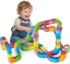 Innovakids Electric Train Sets Racer Track, 121 PCS DIY Cubes Anti-Gravity Klick Rail 3D Infinity Track, STEM Traffic Blocks Trainset Gifts Toys for 3+ Years Old Kids(2 Trains + 67 Tracks + 52 Others)
