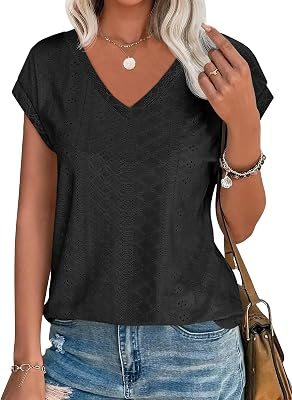 IMILY BELA Womens V Neck T-Shirt