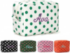 VKPOYNRO Personalized Polka Dot Travel Makeup Bag