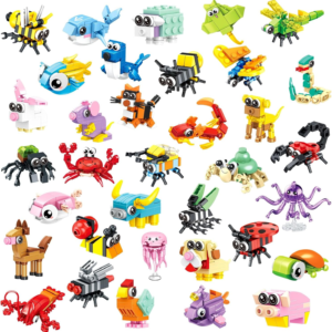 CASRRA 36 PCS Mini Building Blocks Party Favors Set, Goodie Bag Stuffers Building Blocks for Kids 4-8, Small Animal Building Kit