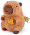 Coolable & Microwavable Capybara with Orange Stuffed Animal, Weighted Stuffed Animals Plush for Kids, Women, Girls, Lavender Scent Capybara Gifts, Get Well Soon Gift, Heated Plush for Period Cramp