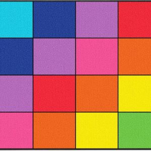 Booooom Jackson Rainbow Classroom Rug 13’x 7’5”, Large, Colorful, Seating Area Rug for School, Preschool, Elementary, Interactive Activities, Decorative Classroom Carpet
