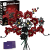 SOOLIO Orchid Rose Flower Bouquet Building Set