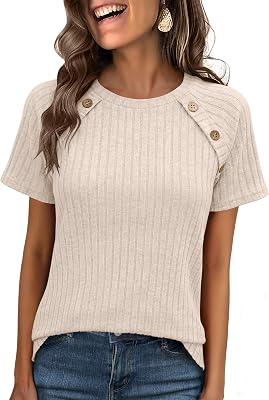 ANRABESS Women Short Sleeve Tops
