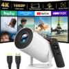 TELONIXIUM 1080P Projector with Carrying Case