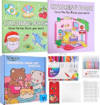 Coloring Books for Adults & Tween-2 Pack Set with 80 Animal Patterns, Complete Stress Relief Gift Kit with 36 Dual-Tip Markers, 12 Glitter pens & 12 Colored Pencils for Relaxation, Stress Relief Gift