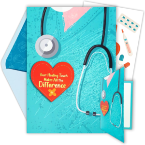 Decorably Gold Foiled 5x8in Individual Happy Nurses Week Card