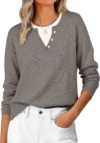 ANRABESS Long Sleeve Lightweight Pullover Sweaters