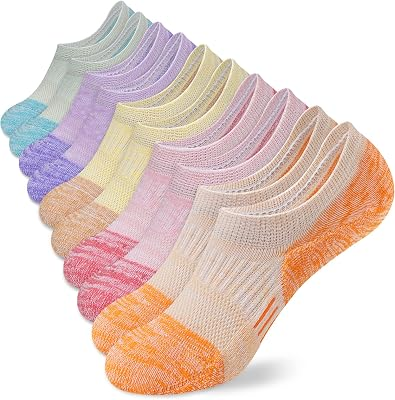 AMUTOST Womens No Show Socks 5-6 Pairs