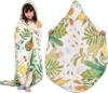 Hooded Bath Towels for Kids, Kids Toddler Beach Towels Poncho Girls Boys, 45″ x 45″ Large Size 100% Cotton Muslin Towels, Absorbent Six-Layer Quick Dry Wrap, Perfect for Pool Swim (Jungle Pattern)