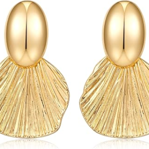 FILMOON Fan-Shell Dangle Earrings