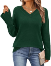 PRETTYGARDEN Long Sleeve V Neck Comfy Sweaters