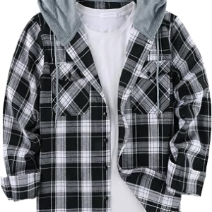 SWISSWELL Mens Flannel Hoodie Shirts
