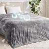 Guohaoi Cooling Throw Blanket for Hot Sleepers, Twin Size 50”×70” Lightweight Breathable Summer Bed Blanket for Couch, Arc-Chill Q-Max >0.5 Cool Fiber,Lightweight Tie Dye Blanket Grey