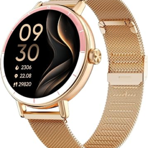 TOOBUR Smart Watch for Women with Two Bands, 40mm HD Smartwatch, Compatible with Android & iOS, Answer/Make Calls, Fitness Watch with Step/Sleep/HR Tr