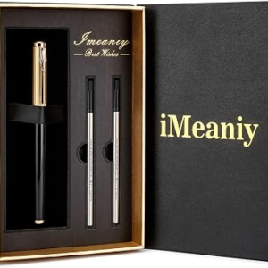 Good Rollerball Point Pens for Wiring-Fancy Roller Ball Pens with 24K Gold Trim, Nice Executive Pen Gifts for Men Women Boss Office, Luxury Smooth Writng Pens Journaling Note Taking Signature