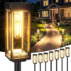 Tall Solar Lights Outdoor, 8 Pack Bright Pathway Lights Solar Powered