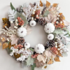 ORIENTAL CHERRY 18 Inch Autumn Pine Cone Wreath
