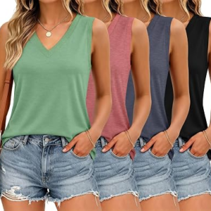 Bliwov Womens Tank Top–4 Pcs