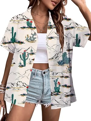 TEWMEU Women Cowgirl Shirt