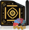 aimpiwt American Mahjong Mat with Rules(31.5″x31.5″) Non-Slip Waterproof