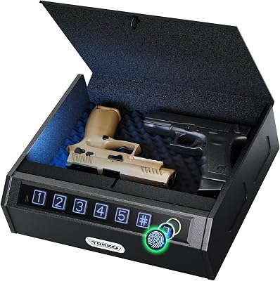 TRRKO Biometric Gun Safe for Handgun