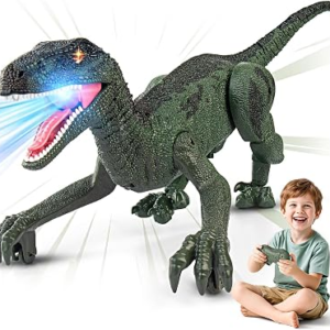 Rcfunkid Dinosaur Toys for Kids, 2.4GHz Remote Control Dinosaur with Walking, Realistic Sounds, Demo Mode, Rechargeable Jurassic Toys for 3-5, 5-7, 8-12, Birthdays, Parties, Christmas, Children’s Day