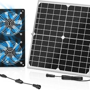 TIMEBAL Solar Exhaust Fan for Shed