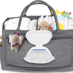 VOLNAMAL Diaper Caddy with Wipe Dispenser