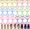Upquzzfy 30 Pcs Goblet-Shaped Paper Clips Set, Multicolor Metal Cute Paperclips for School & Office – Perfect for Organizing Documents & Bookmarks & Decor (Goblet Shaped, 30)