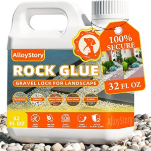 32OZ Rock Glue for Landscaping, Strong Pea Gravel Binder & Stone Adhesive