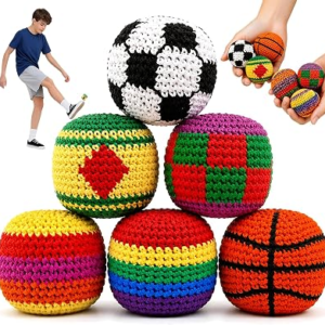 SMLEGFT Hacky Footbag Sack Set 6-Pack