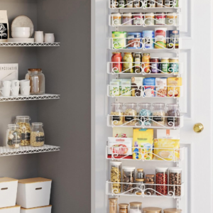 NQW 9-Tier Over Door Pantry Organizer, Metal Hanging Storage for Kitchen